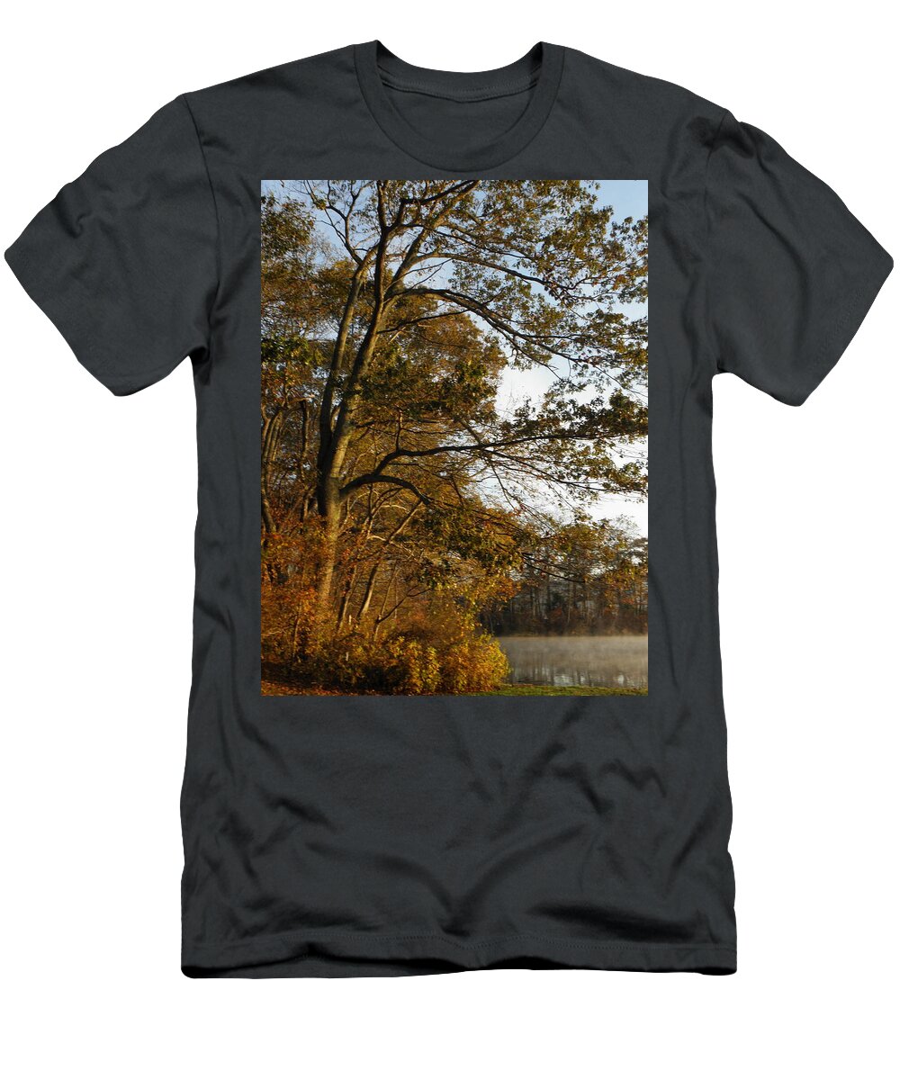 Lake T-Shirt featuring the photograph Early Morning At The Lake by Kim Galluzzo