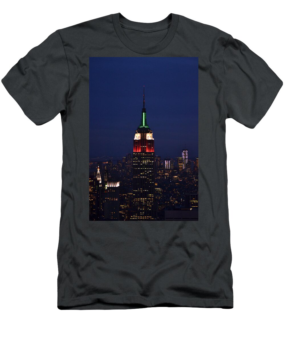 Empire State Building T-Shirt featuring the photograph Empire State Building1 by Zawhaus Photography