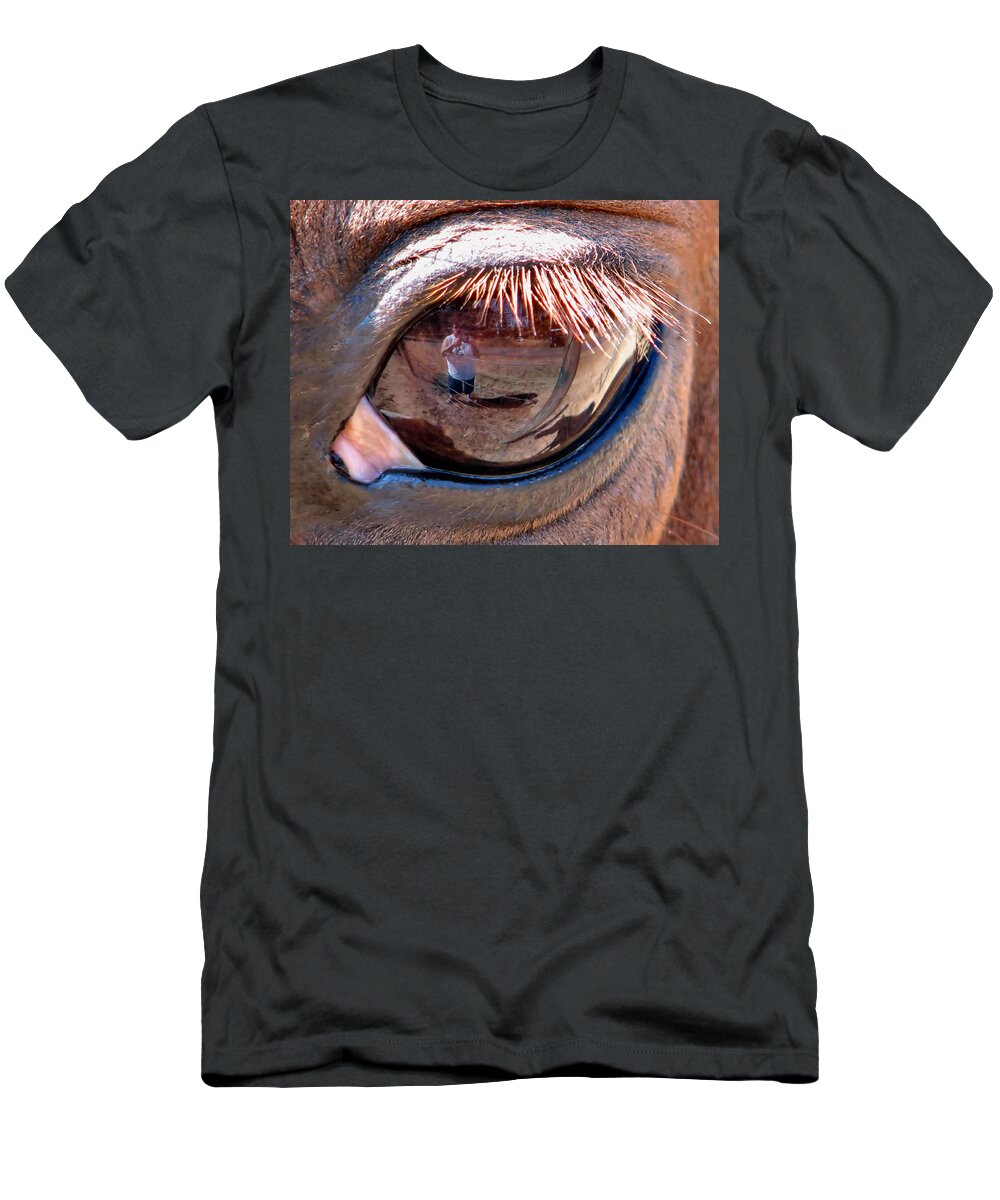 Horse T-Shirt featuring the photograph Eye Of The Beholder by Rory Siegel
