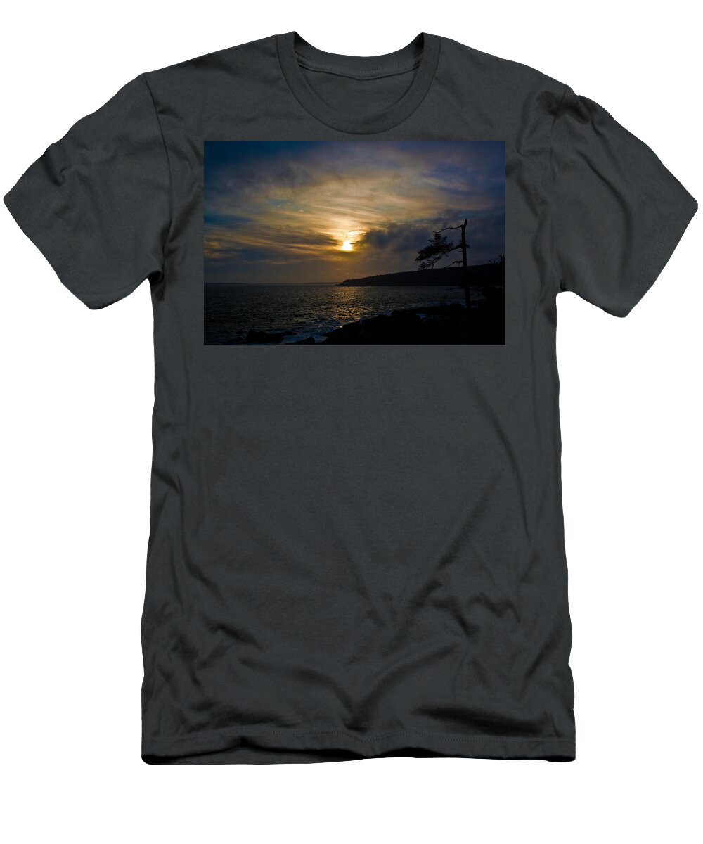 Water T-Shirt featuring the photograph Fading Fast by Greg DeBeck