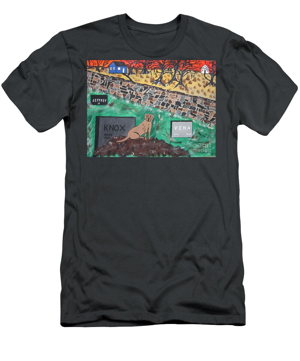 Lab T-Shirt featuring the painting Faithful Friend by Jeffrey Koss