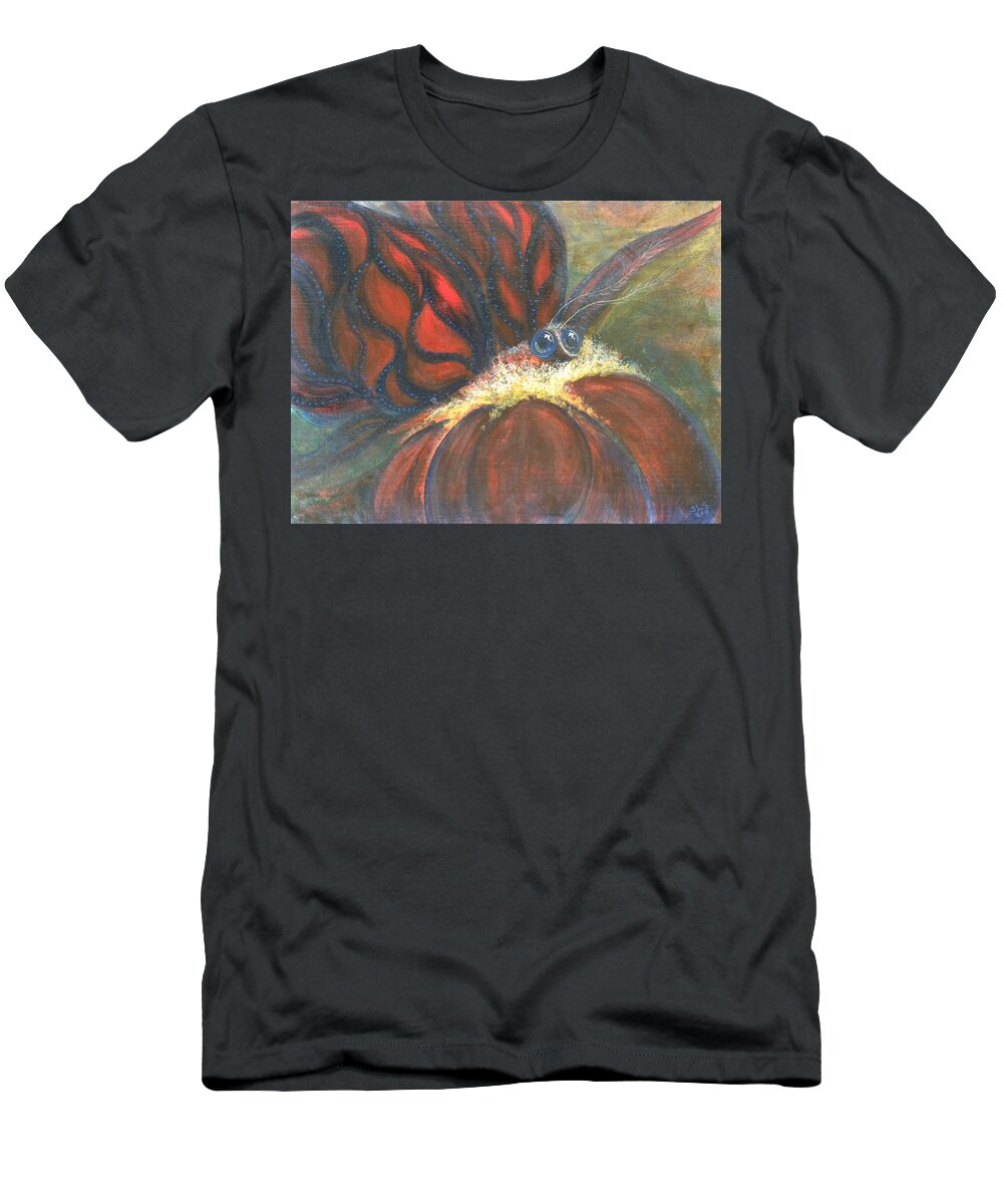 Fancy T-Shirt featuring the painting Fancy Awakens by Sheri Lauren