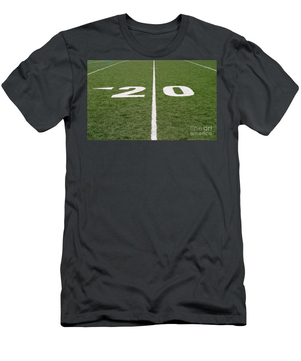 American T-Shirt featuring the photograph Football Field Twenty by Henrik Lehnerer