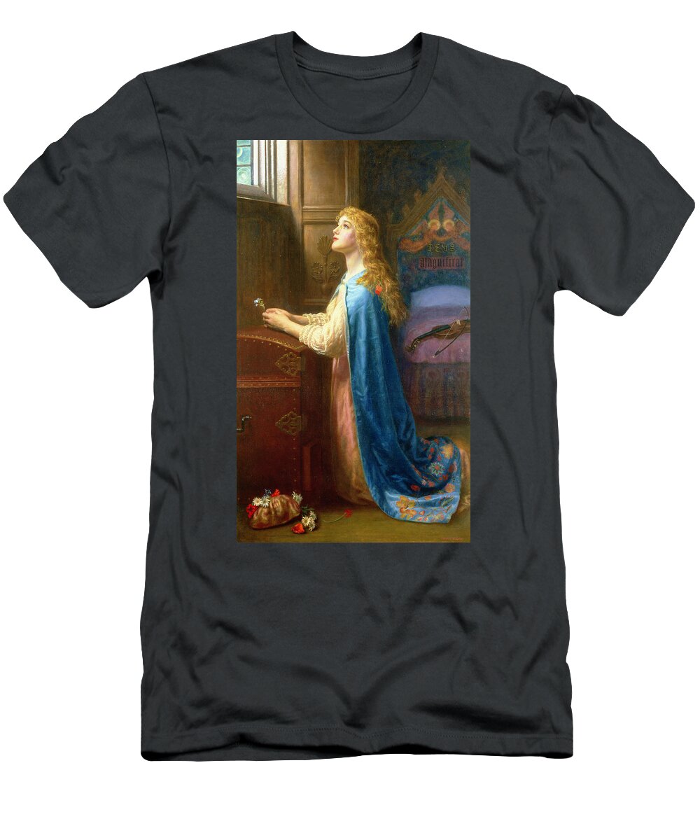 'forget Me Not' T-Shirt featuring the painting 'Forget me Not' by Arthur Hughes