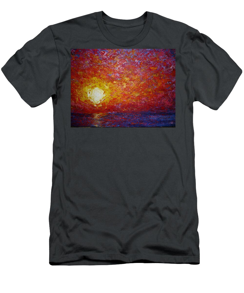 Landscape T-Shirt featuring the painting From the Wall by Ericka Herazo