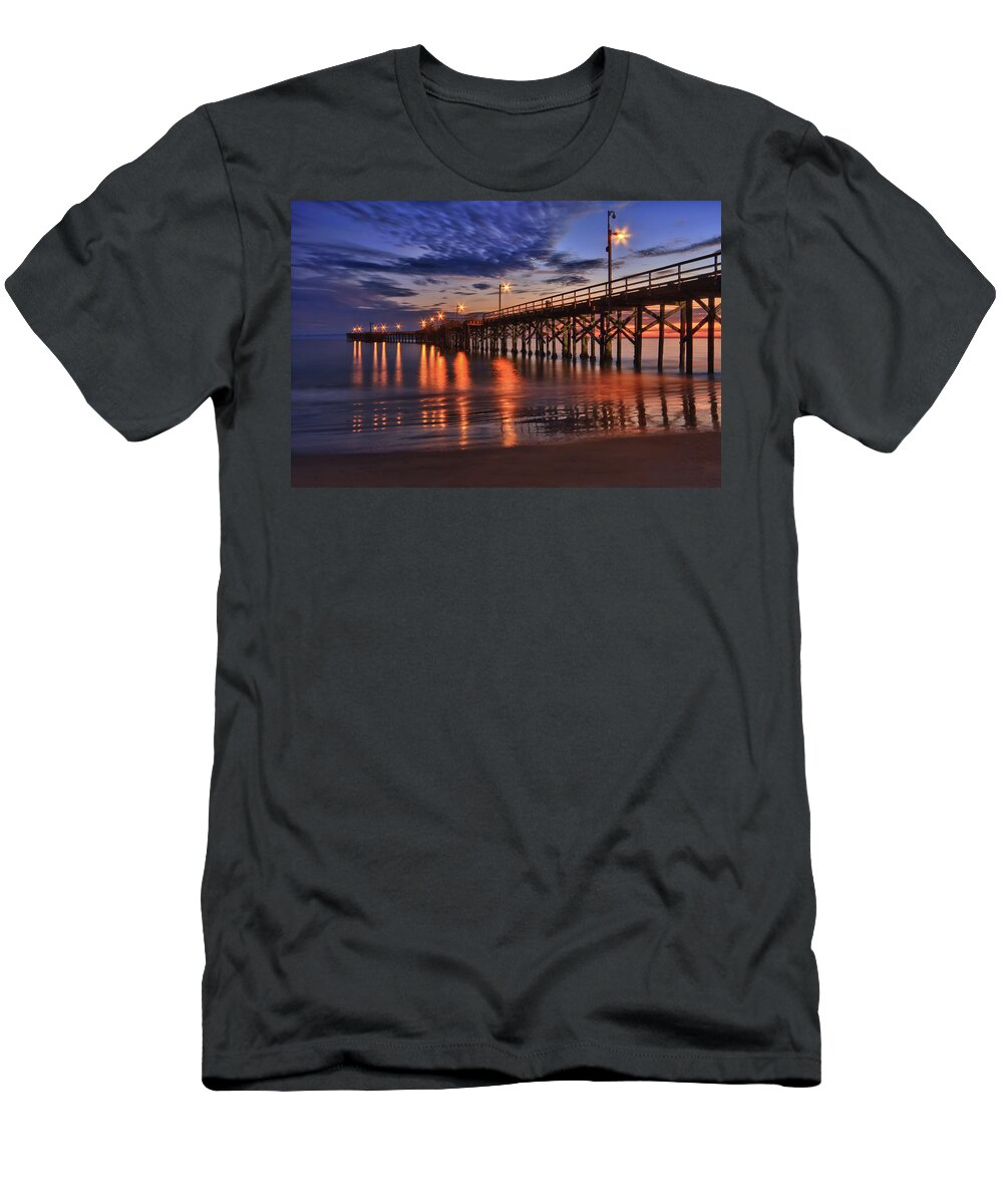 Golita T-Shirt featuring the photograph Goleta Pier by Beth Sargent