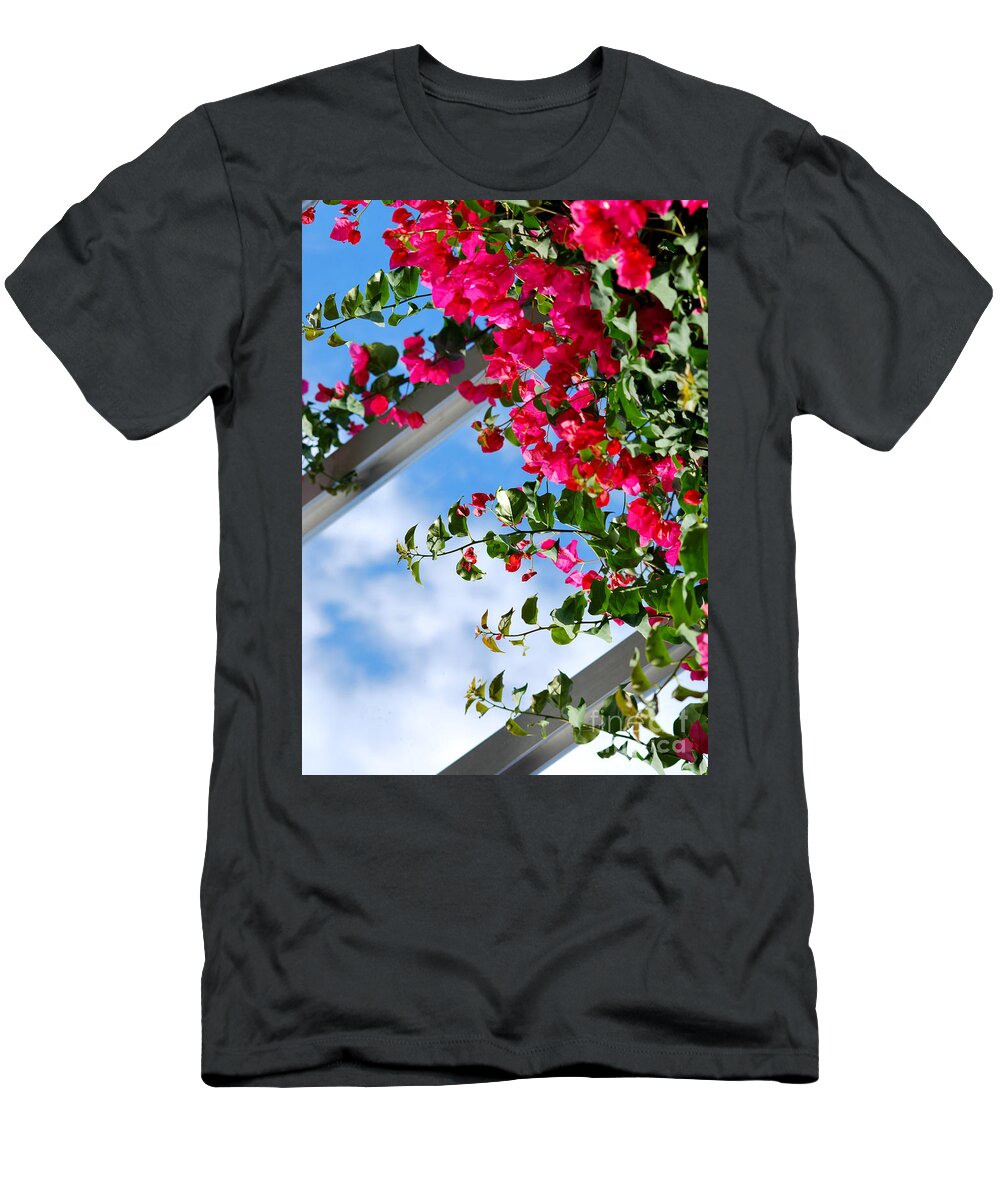 Chicago Botanic Garden T-Shirt featuring the photograph Greenhouse View I by Nancy Mueller