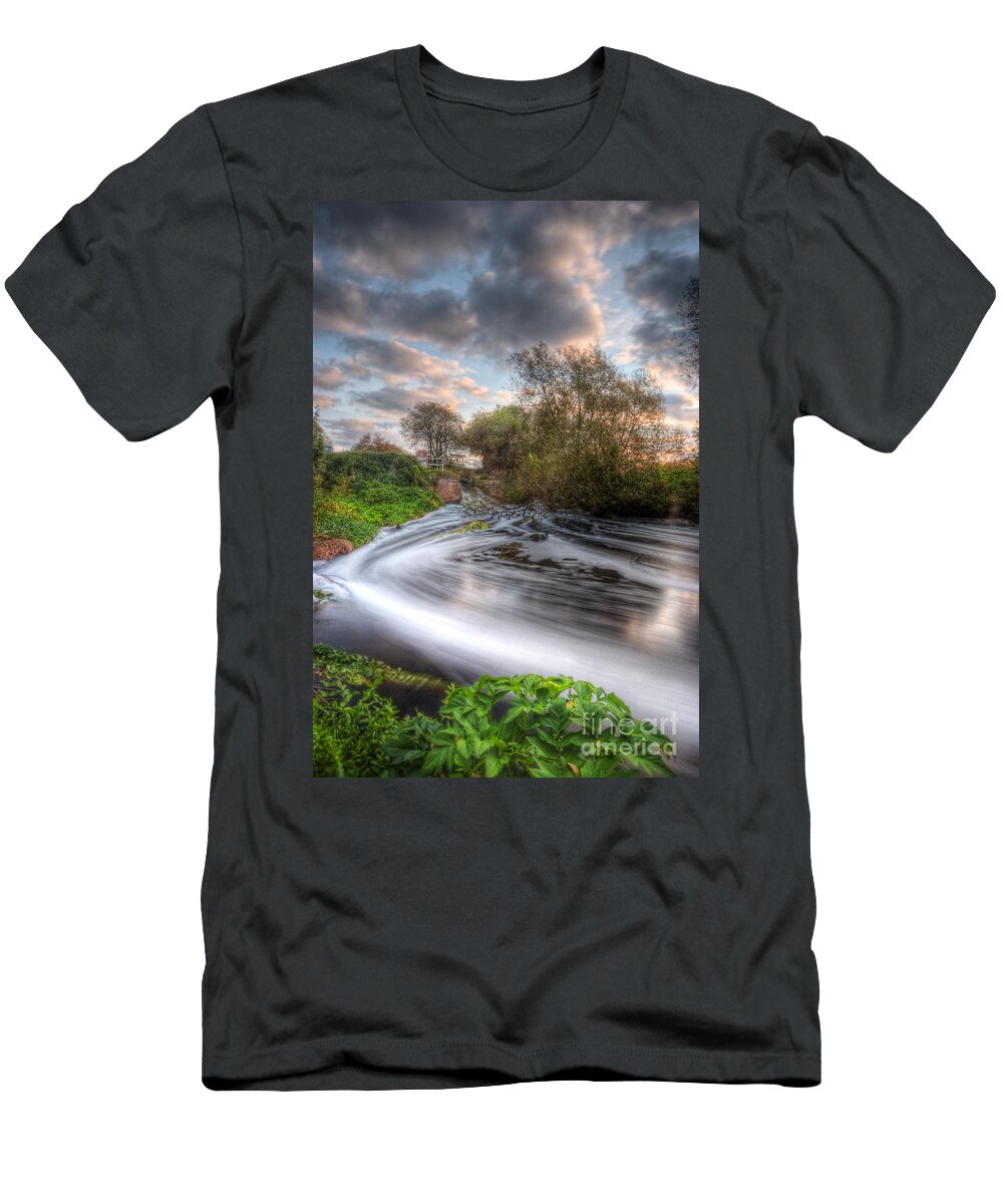 Hdr T-Shirt featuring the photograph Gush Forth 1.0 by Yhun Suarez