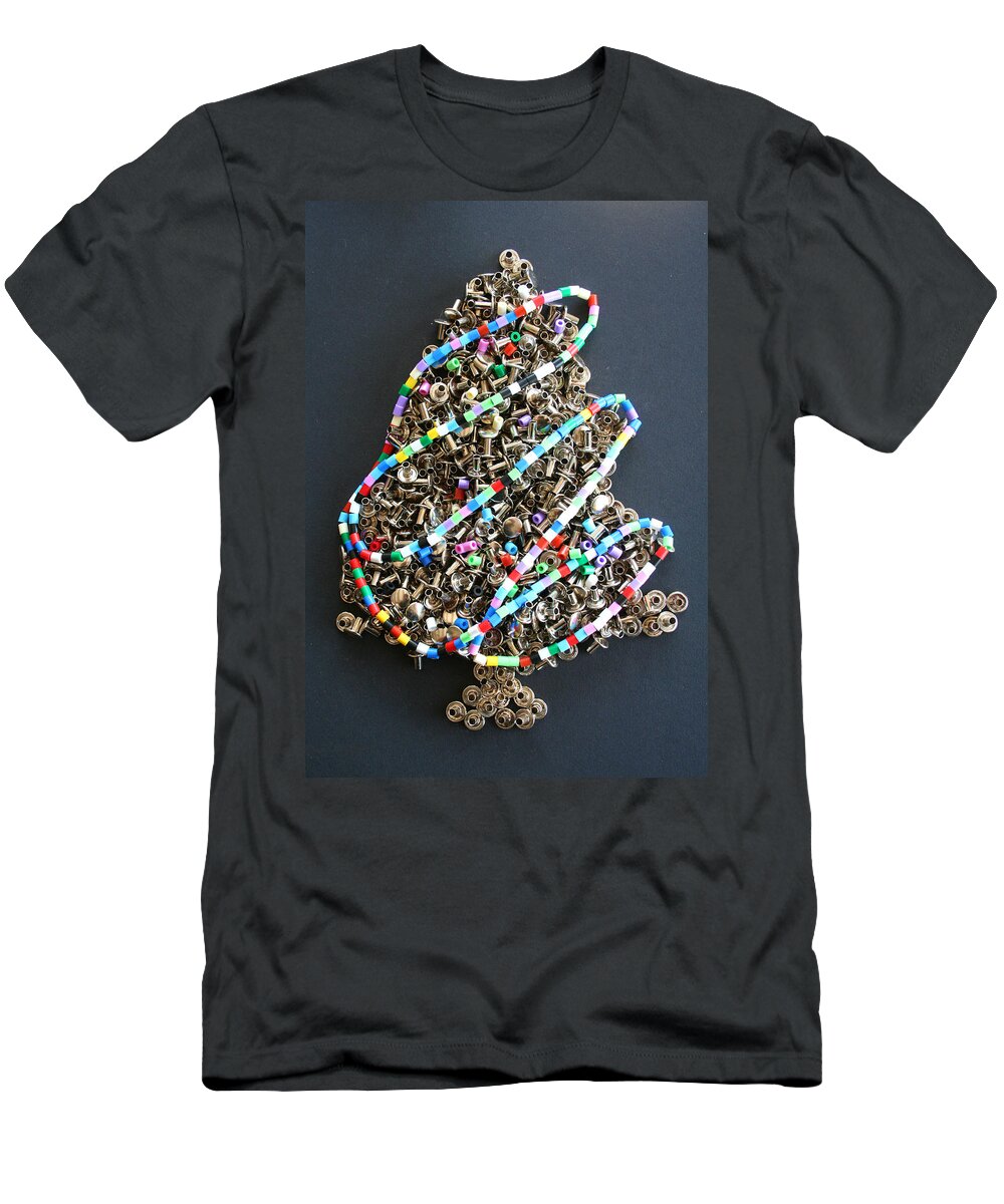 Rivet T-Shirt featuring the photograph Have a Riveting Christmas by Gaile Griffin Peers