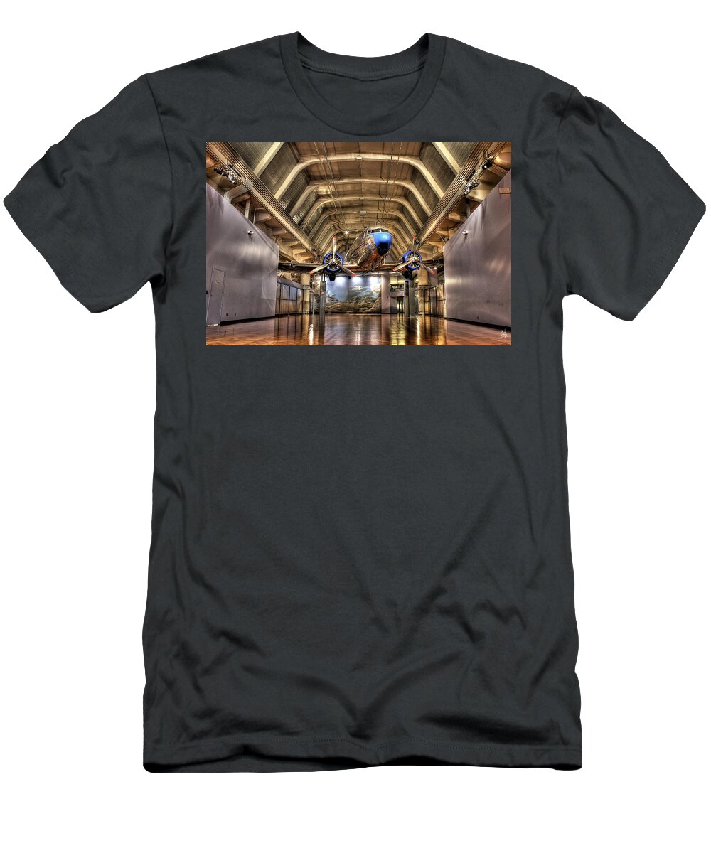  T-Shirt featuring the photograph Henry Ford Museum Entrance Dearborn MI by Nicholas Grunas