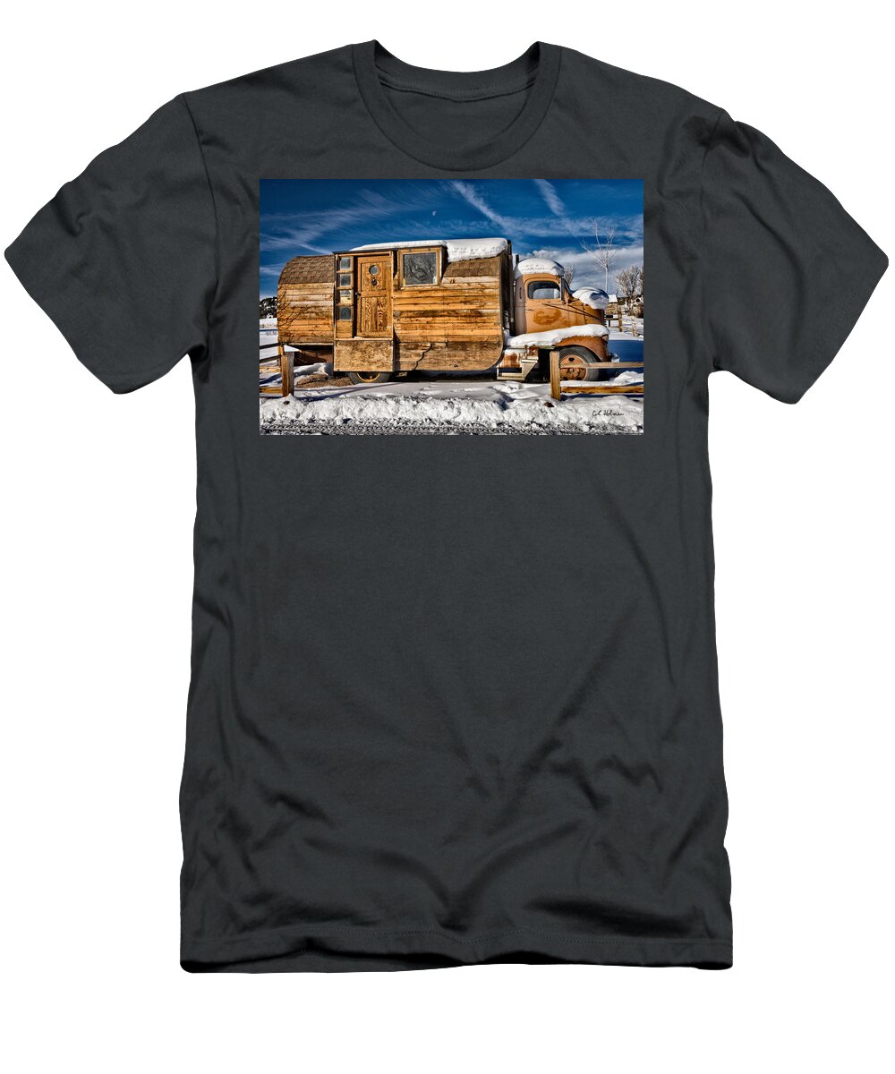 Antique T-Shirt featuring the photograph Home On Wheels by Christopher Holmes