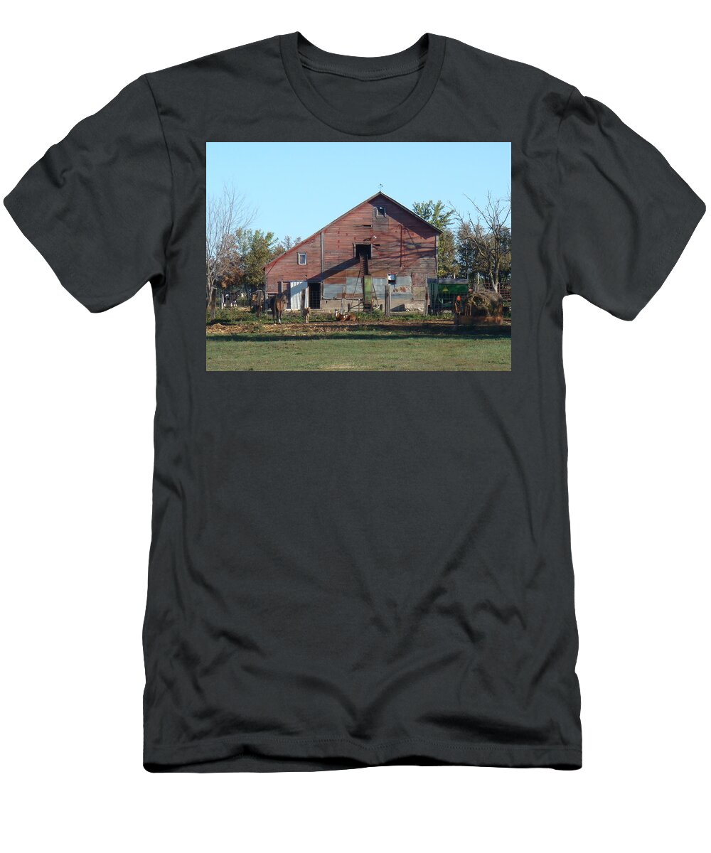 Horse T-Shirt featuring the photograph Horse Barn by Bonfire Photography
