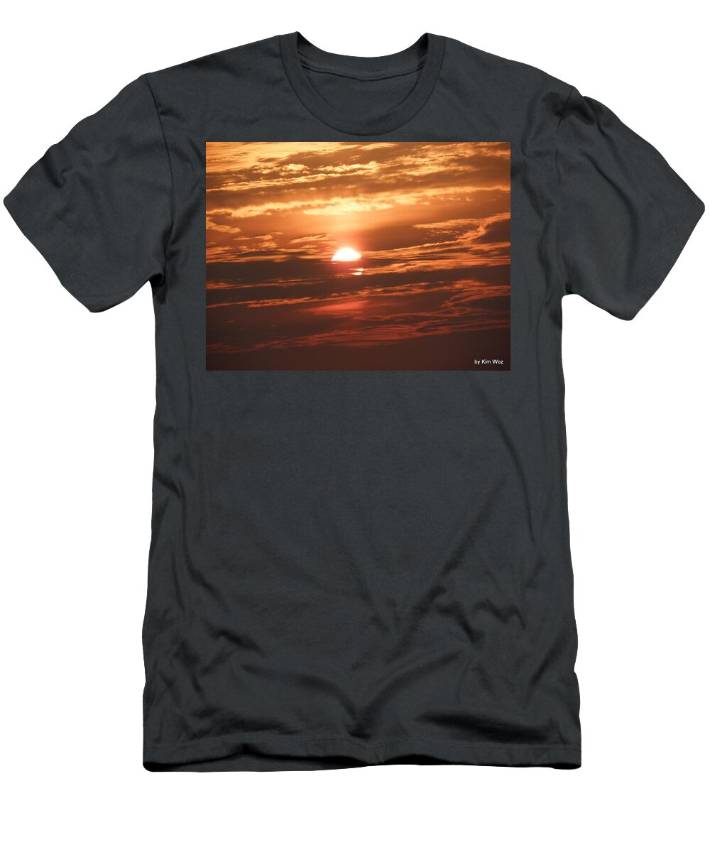 Sunrise T-Shirt featuring the photograph I can remove water mark just email me by Kim Galluzzo