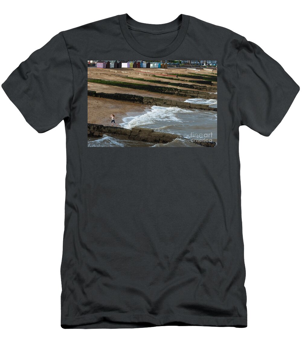 Seascape T-Shirt featuring the photograph I do like to be beside the seaside by Andrew Michael