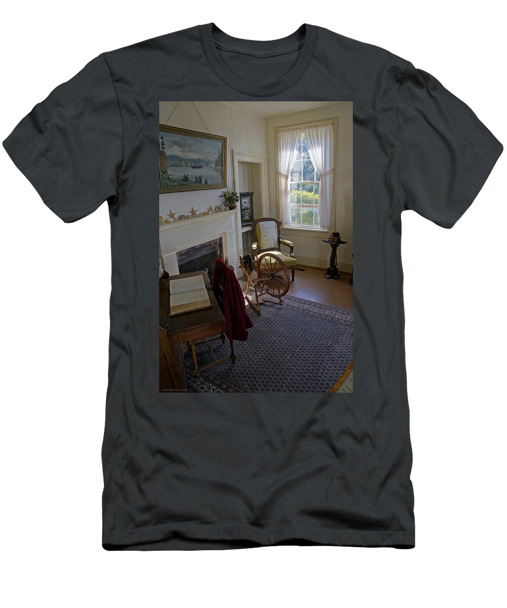 Lighthouse T-Shirt featuring the photograph Inside Yaquina Bay Lighthouse by Mick Anderson