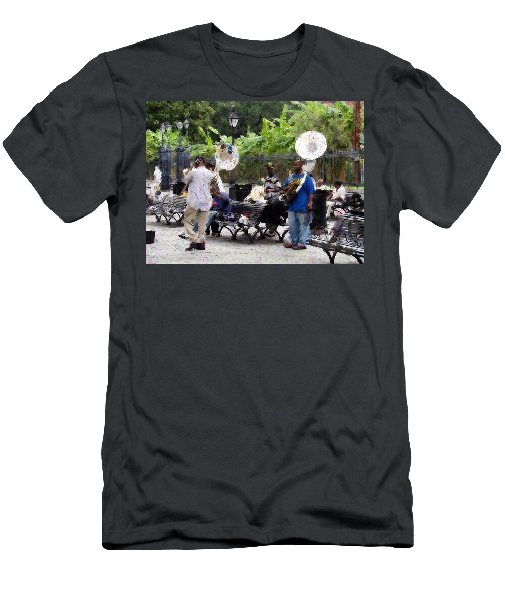 Band T-Shirt featuring the photograph Jackson Square Sound by Scott Crump