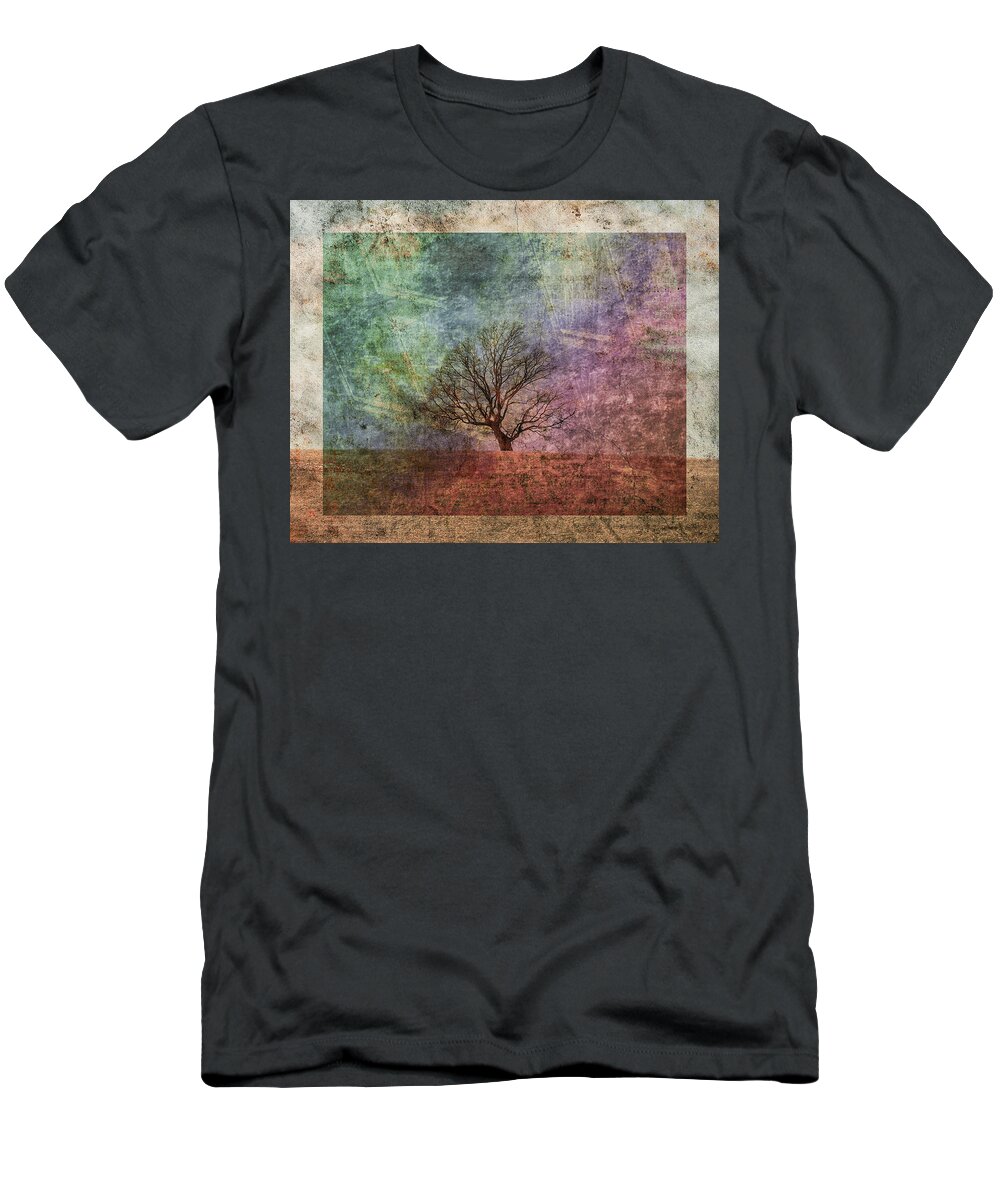 Tree T-Shirt featuring the photograph Lean On Me by Trish Tritz