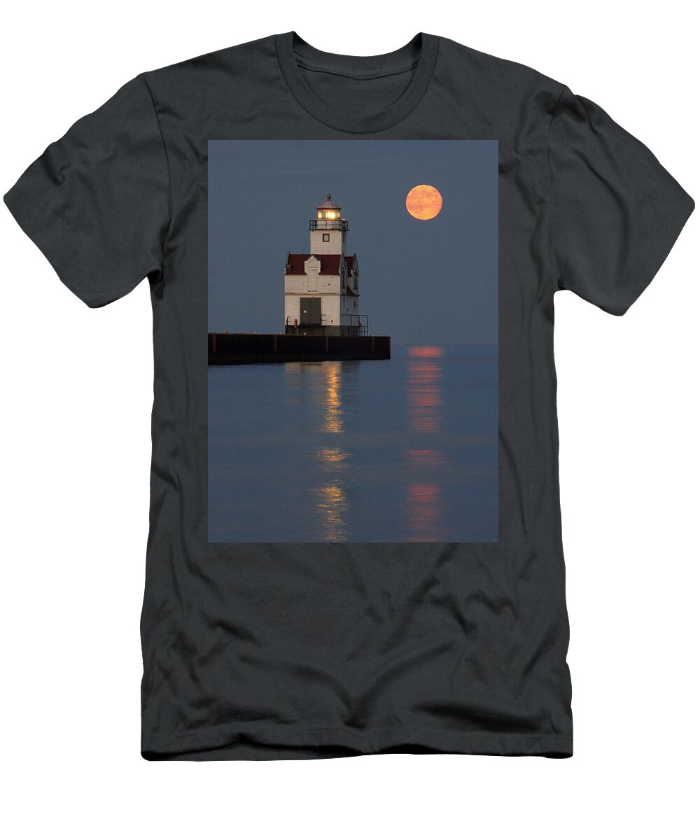 Lighthouse T-Shirt featuring the photograph Lighthouse Companion by Bill Pevlor
