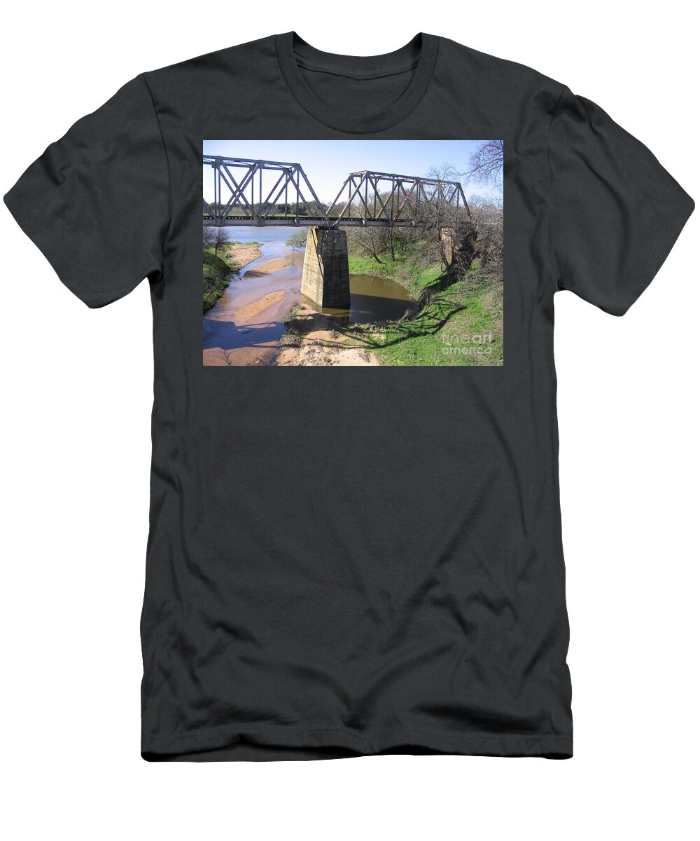 Llano River T-Shirt featuring the photograph Little Llano Creek by Mark Robbins