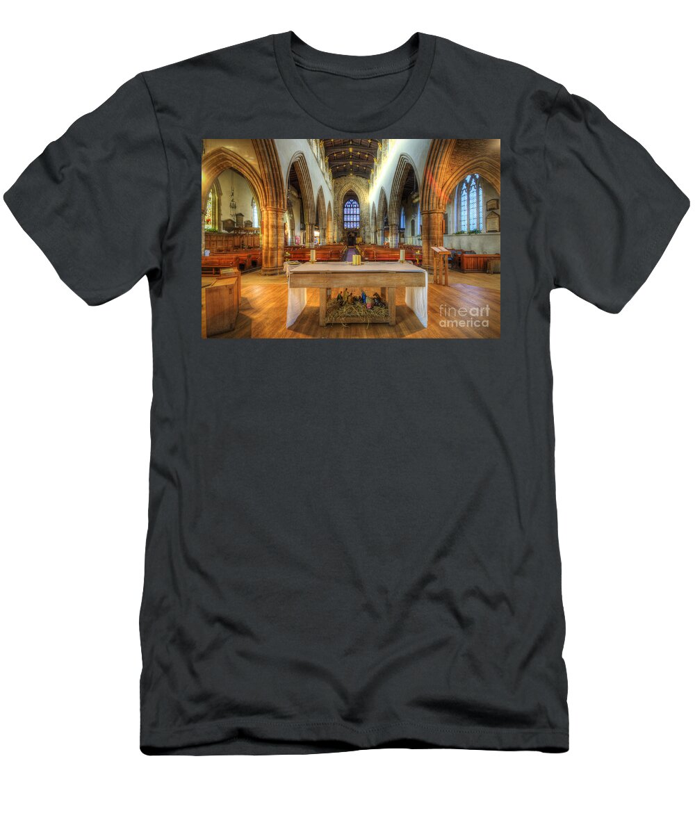 Yhun Suarez T-Shirt featuring the photograph Loughborough Church Altar by Yhun Suarez