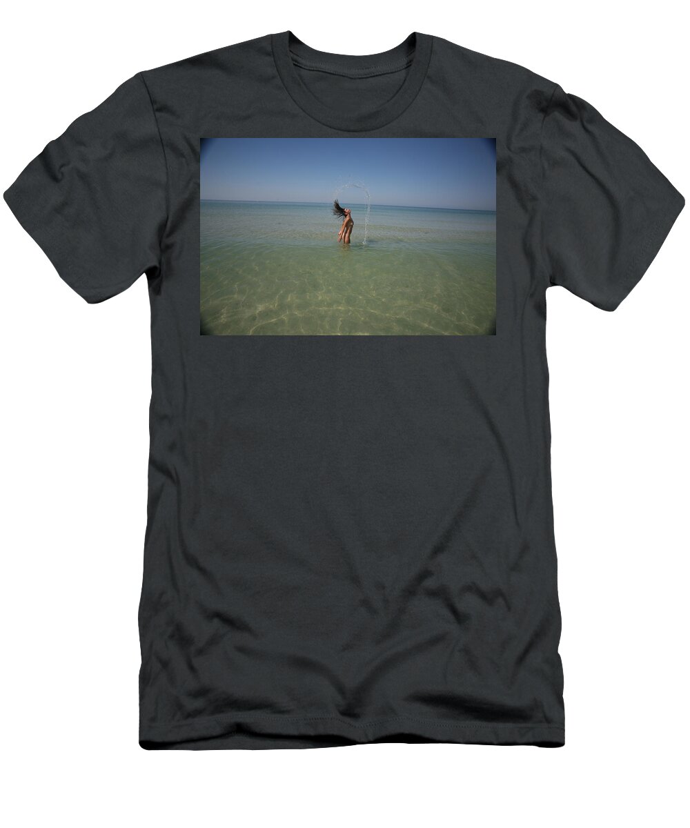 Everglades City Fl Professional Photographer Lucky Cole T-Shirt featuring the photograph Waterfalls 933 by Lucky Cole
