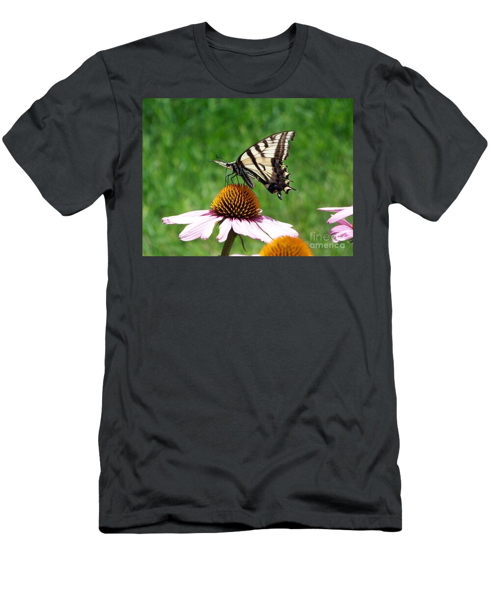 Butterflies T-Shirt featuring the photograph Lunch Time by Dorrene BrownButterfield