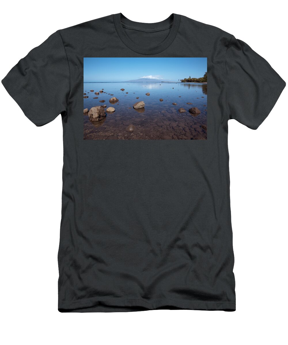 Aqua T-Shirt featuring the photograph Maui Rocky Shore by Jenna Szerlag