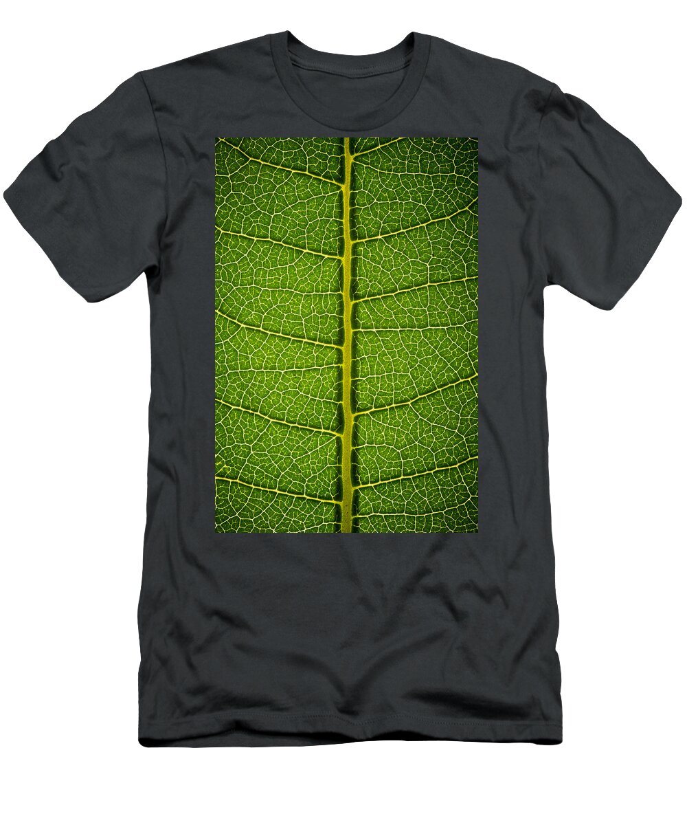 Gadomski T-Shirt featuring the photograph Milkweed Leaf by Steve Gadomski
