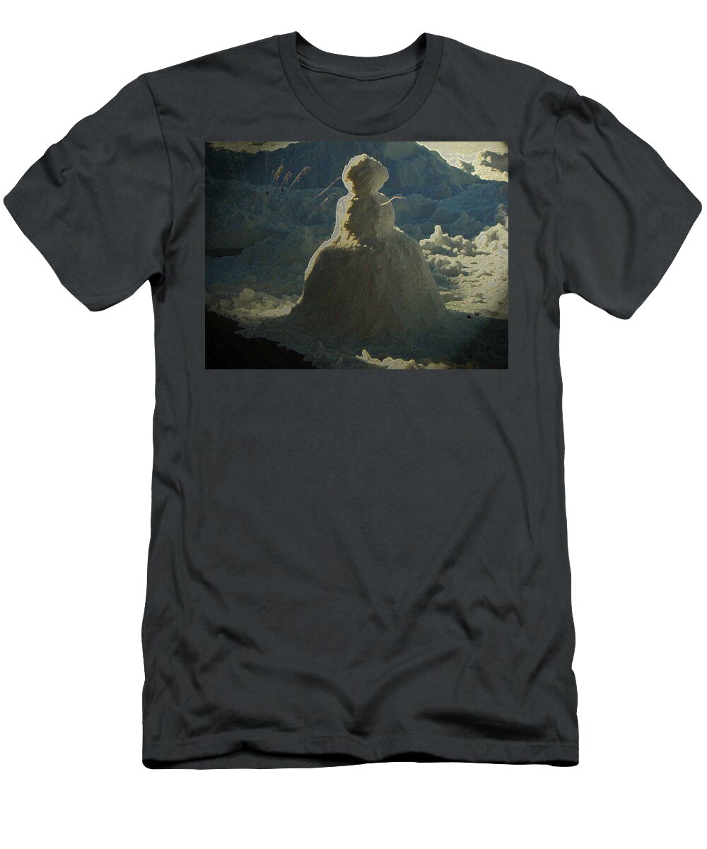 Abstract T-Shirt featuring the photograph My New Neighbor by Lenore Senior