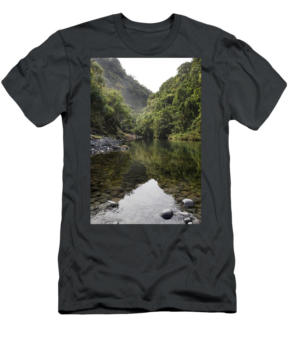 Calm T-Shirt featuring the photograph Nahiku Pond by Jenna Szerlag