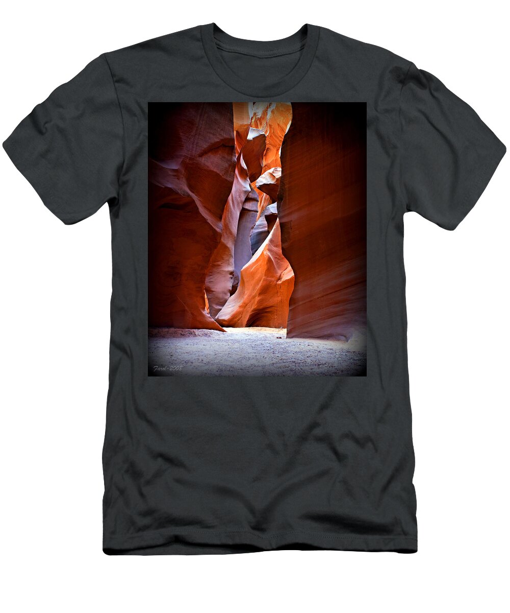 Antelope T-Shirt featuring the photograph Narrow Canyon by Farol Tomson