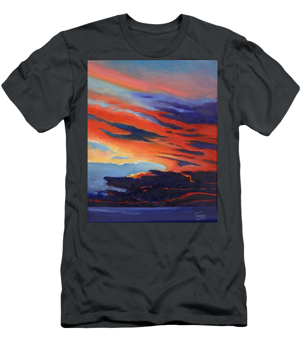 Ocean T-Shirt featuring the painting Natural Light by Catherine Twomey