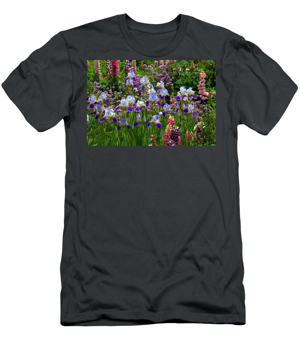 Flowers Photograph; Lupine Canvas Print T-Shirt featuring the photograph Natures Bouquet by Jim Garrison