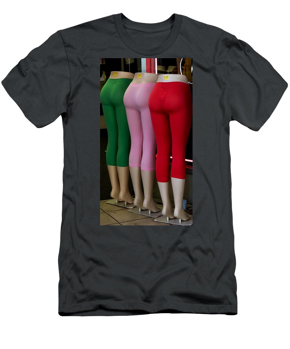 Mannequins T-Shirt featuring the photograph No Ifs Ands or Butts by Lorraine Devon Wilke