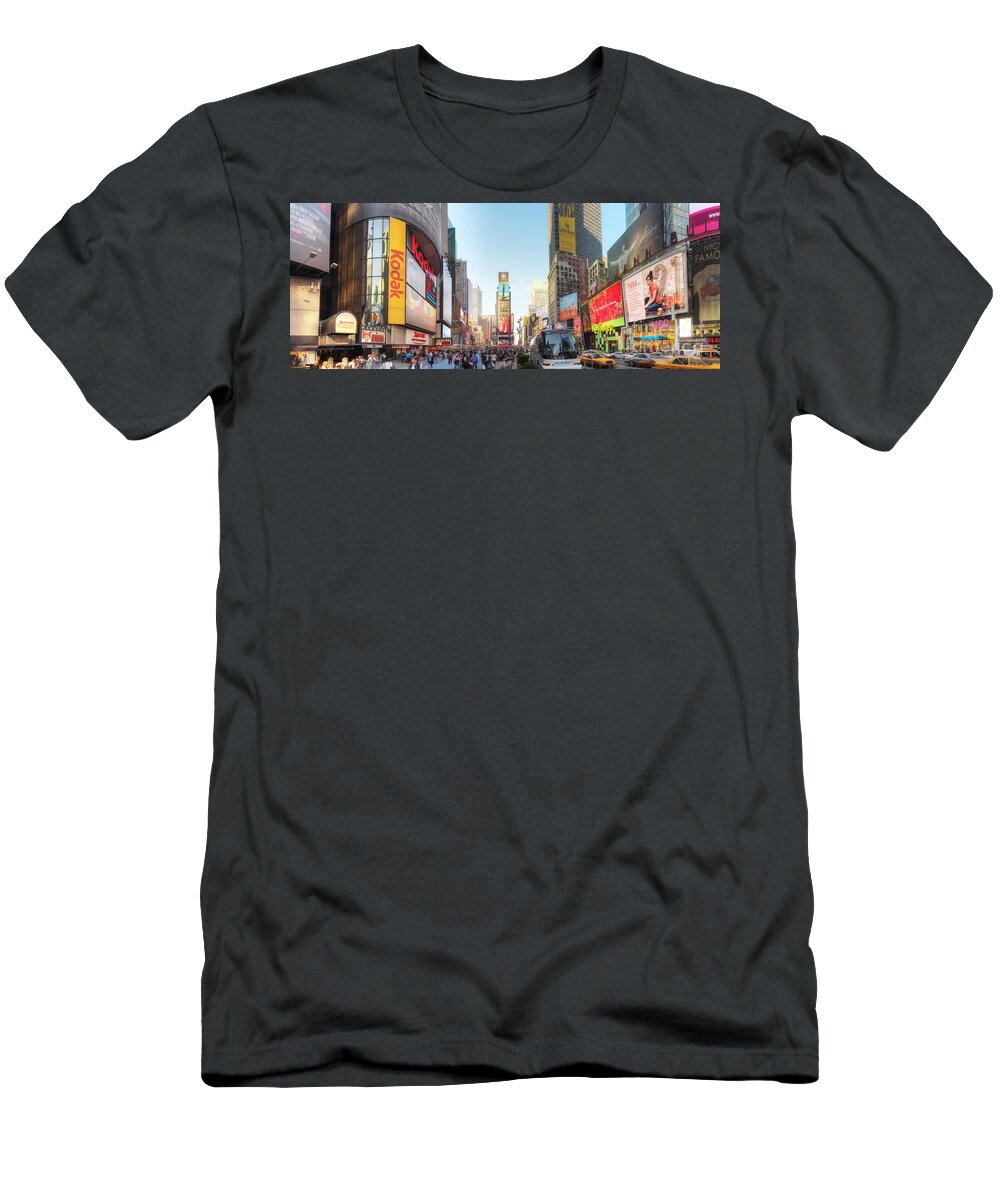 Art T-Shirt featuring the photograph NYC Times Square by Yhun Suarez
