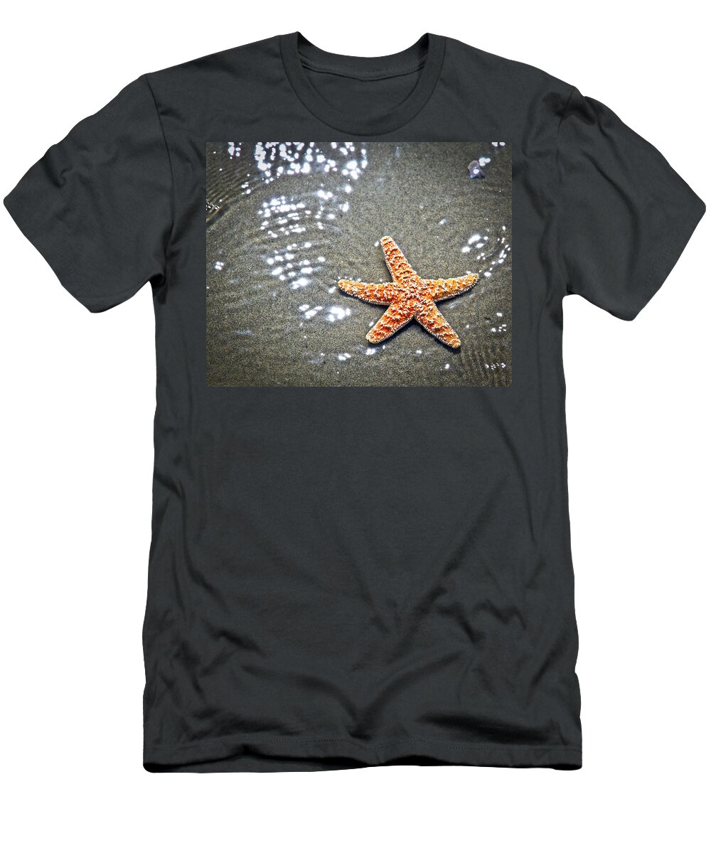 Star Fish T-Shirt featuring the photograph Ocean Star by Steve McKinzie