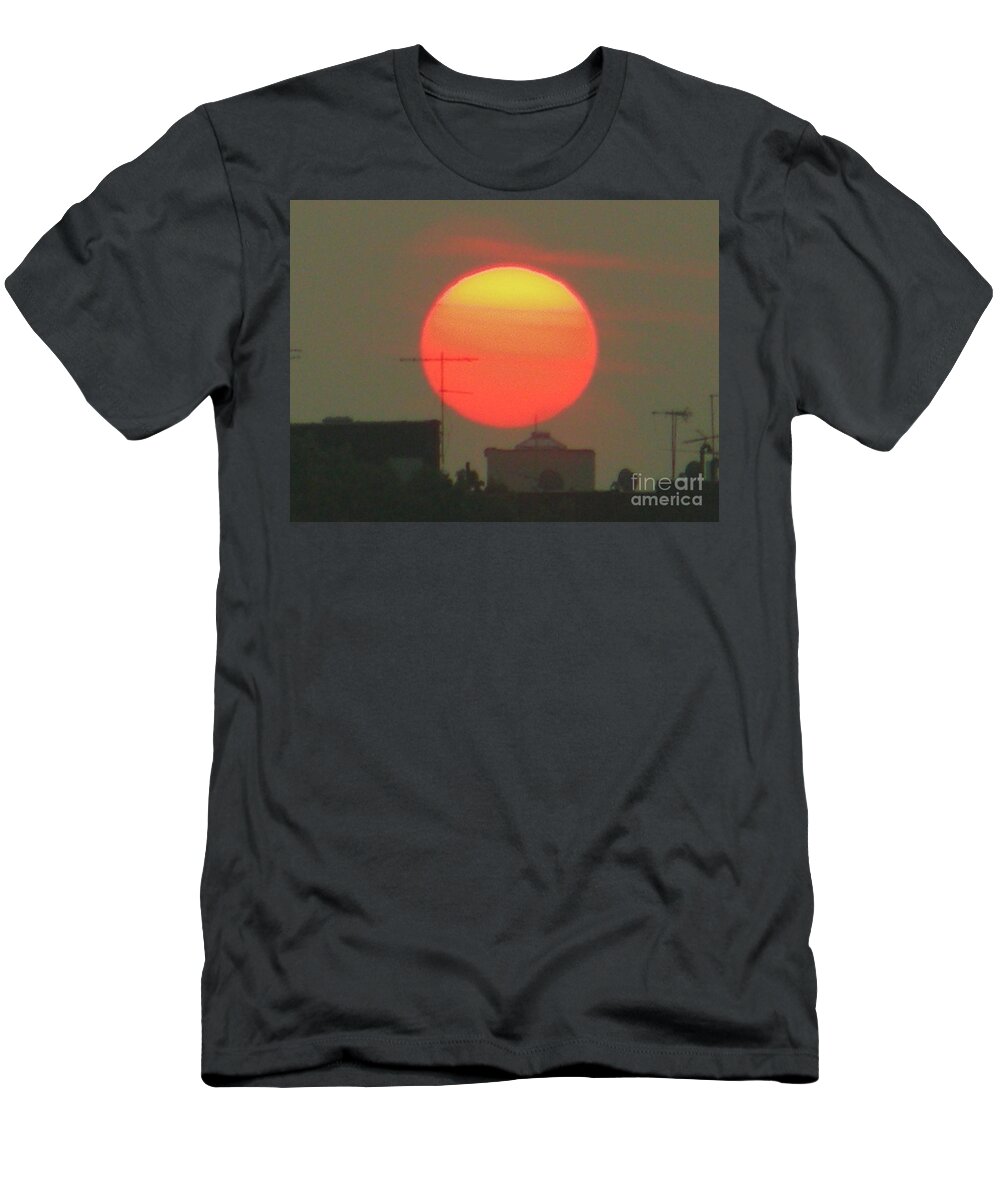 Sunset T-Shirt featuring the photograph October 17 2007 by Mark Gilman