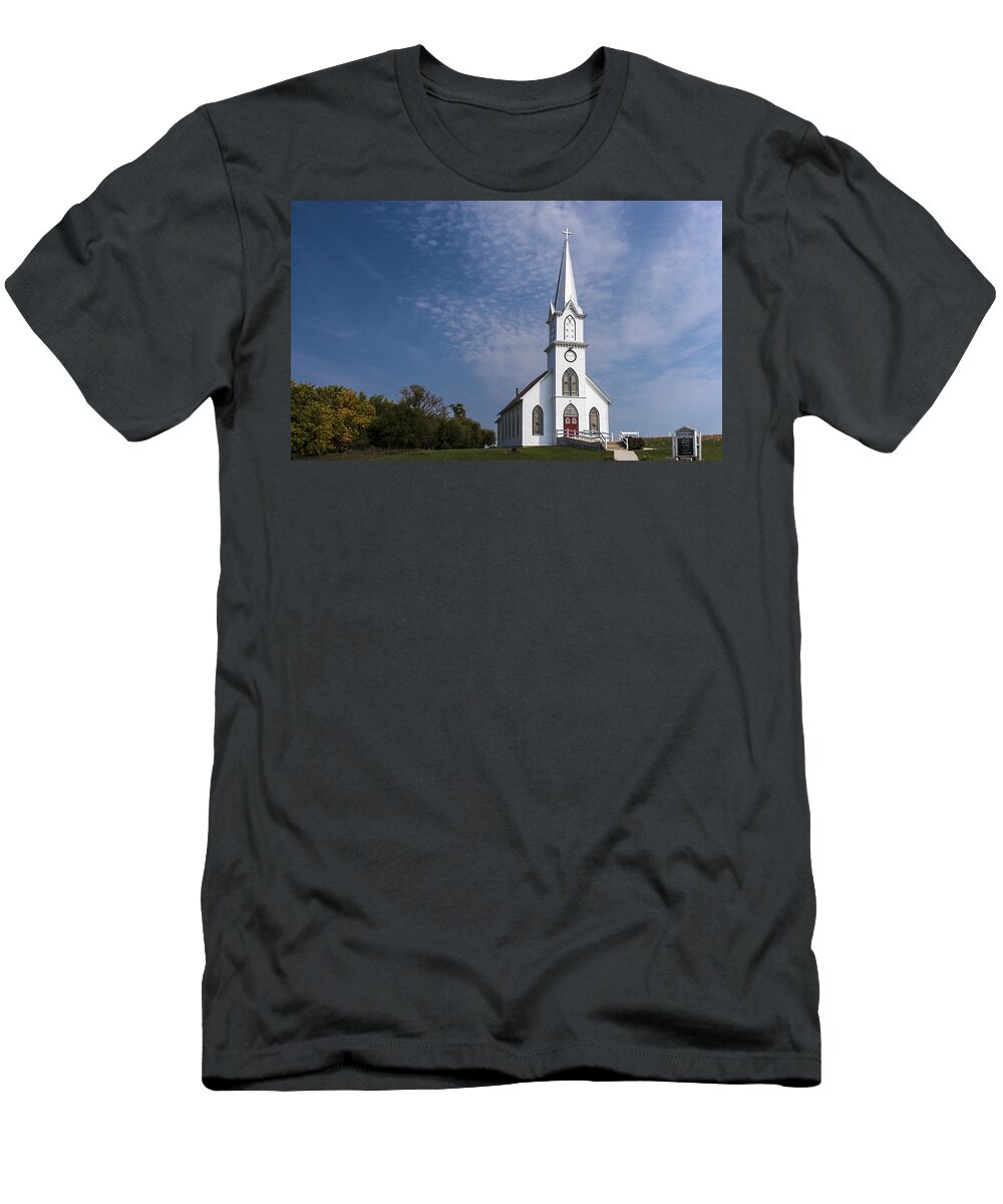 Country Church T-Shirt featuring the photograph Old Time Religon by Ed Peterson