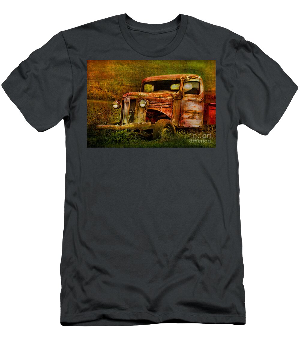 Truck T-Shirt featuring the photograph Olde But Not Forgotten by Deborah Benoit