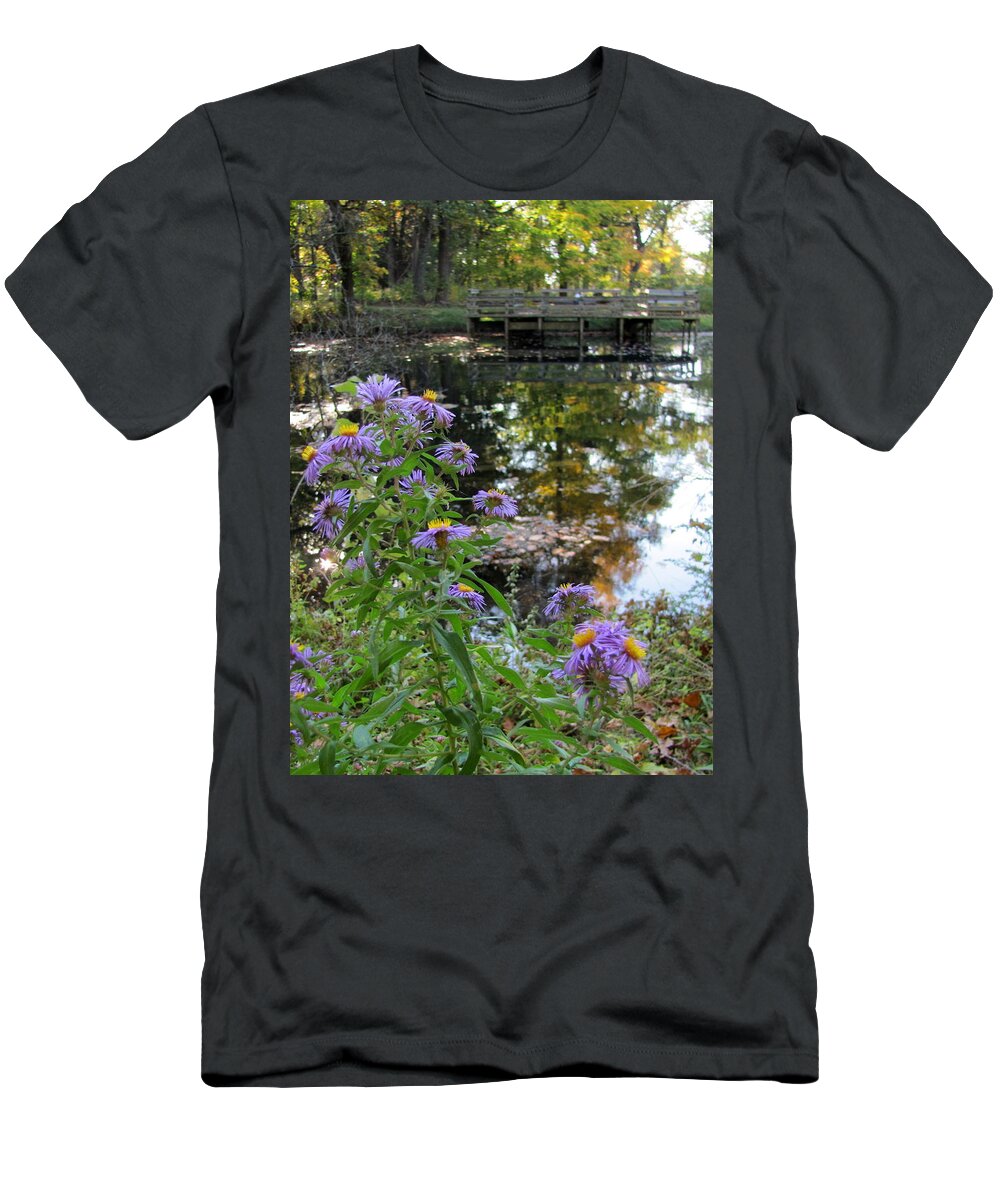 Water T-Shirt featuring the photograph Paradise Springs Flowers 2 by Anita Burgermeister