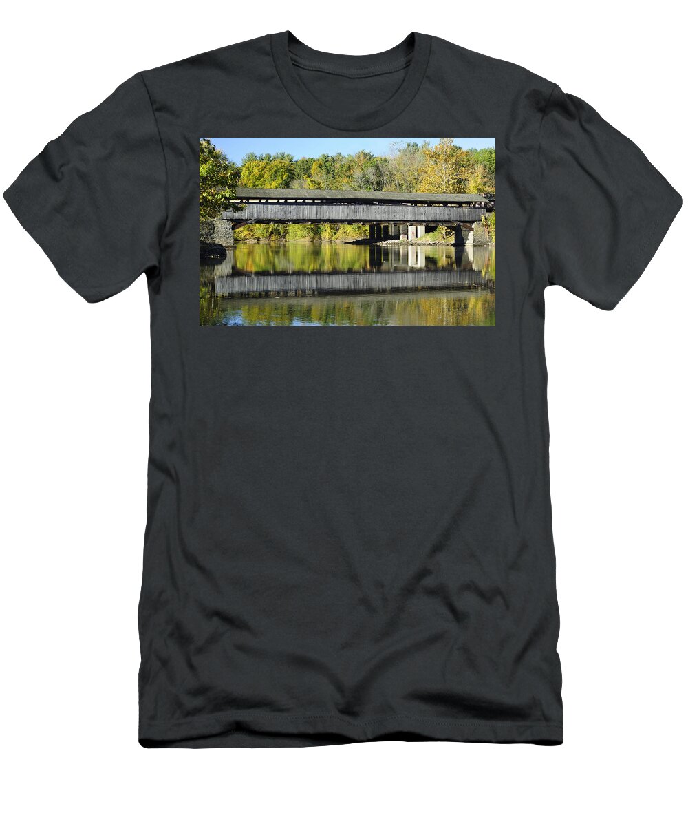 Bridge T-Shirt featuring the photograph Perrine's Covered Bridge by Luke Moore