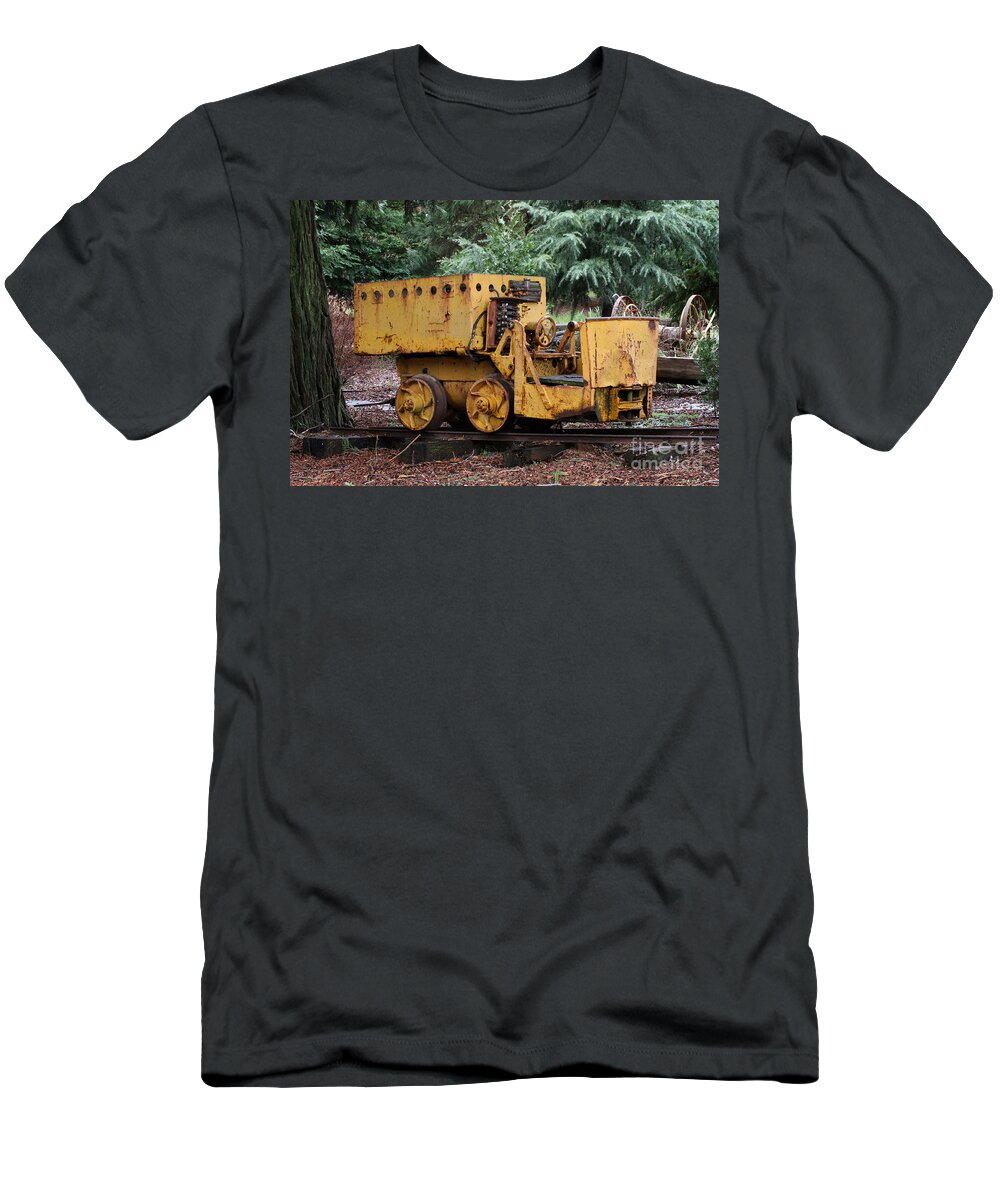 Recovery Ore Cart T-Shirt featuring the photograph Recovery Ore Cart by Edward R Wisell