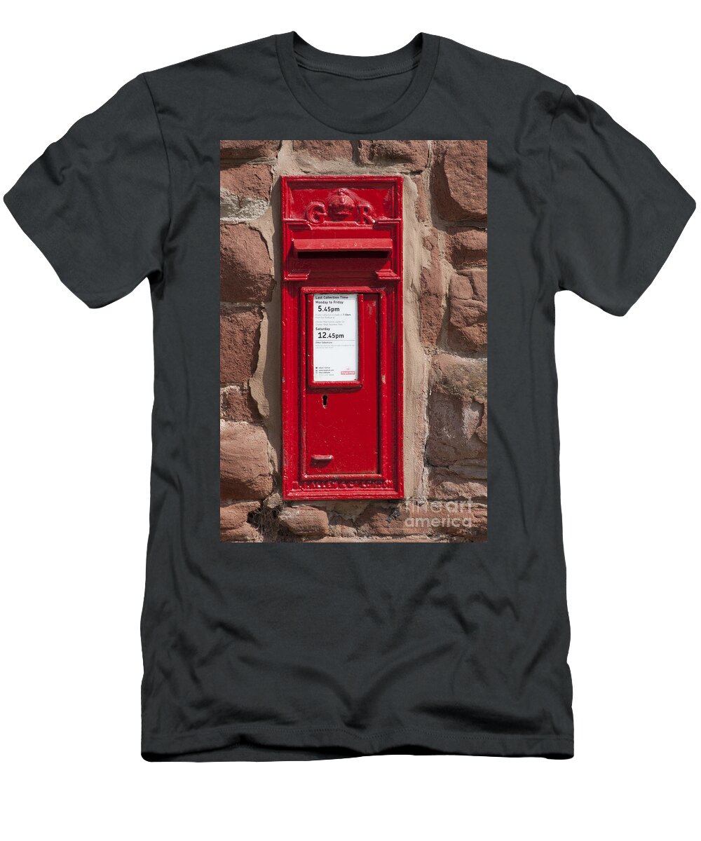 2011 T-Shirt featuring the photograph Red postbox by Andrew Michael