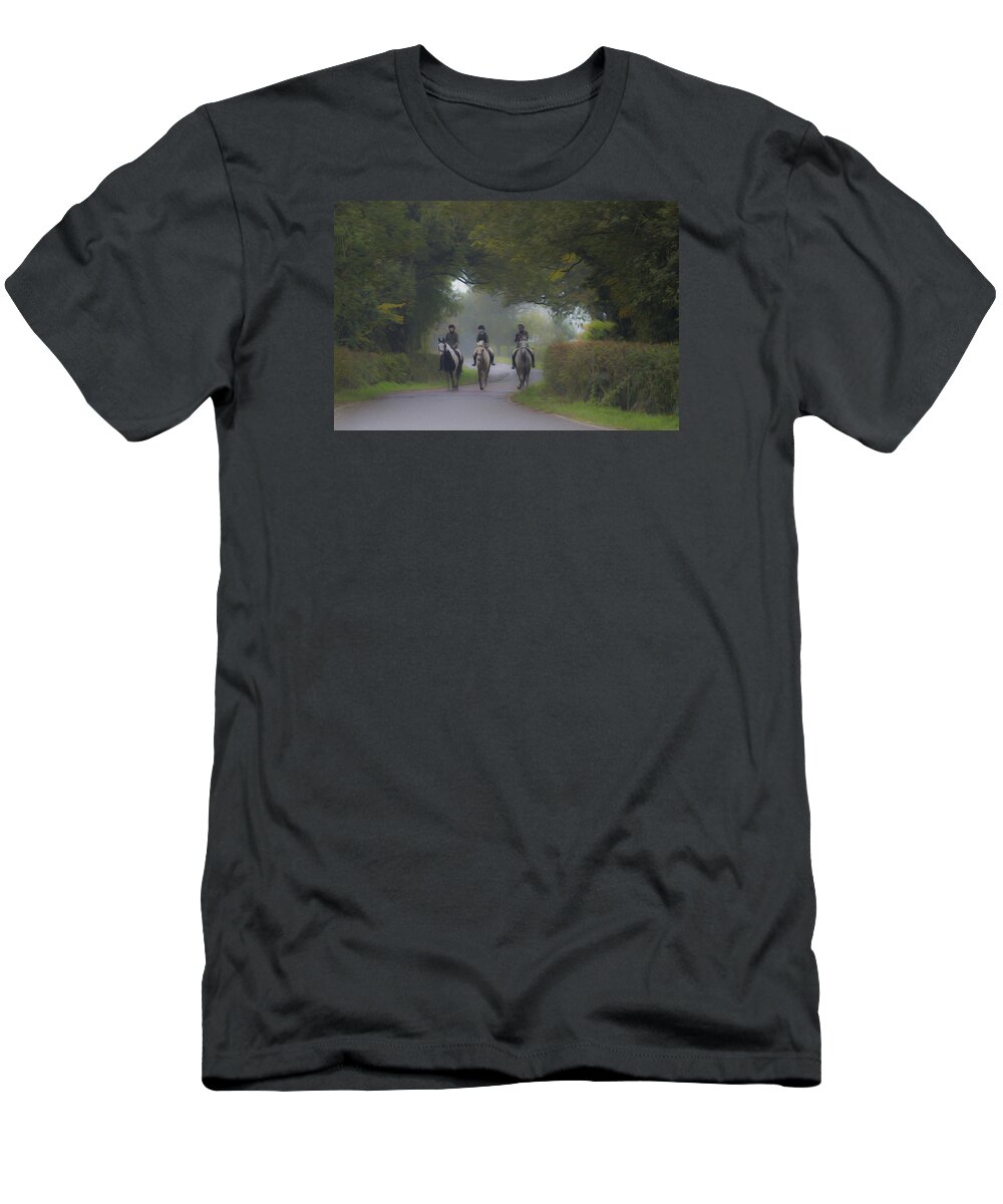Clare Bambers T-Shirt featuring the photograph Riding in Tandem by Clare Bambers