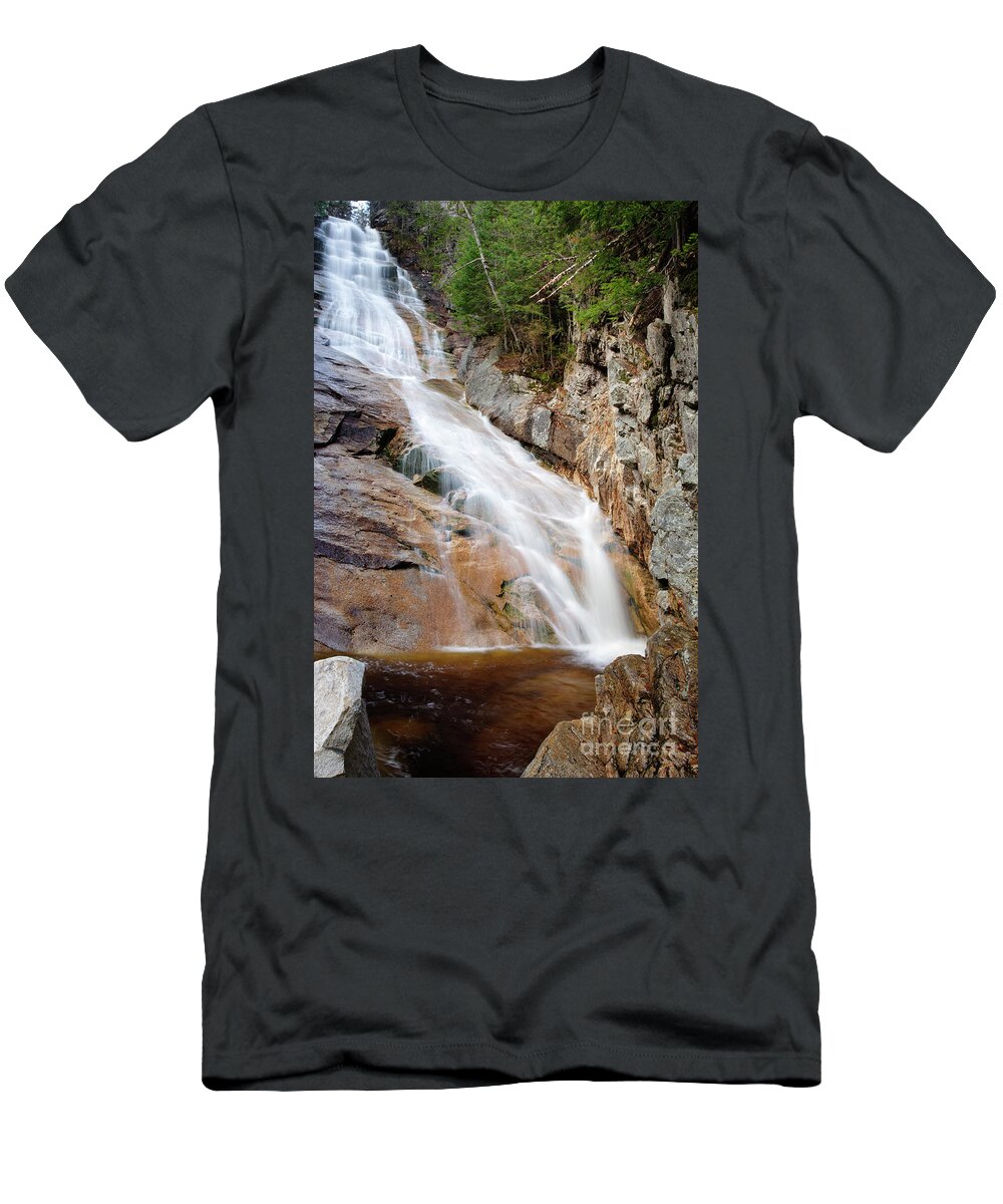 Arethusa-ripley Falls Trail T-Shirt featuring the photograph Ripley Falls - Crawford Notch State Park New Hampshire USA by Erin Paul Donovan