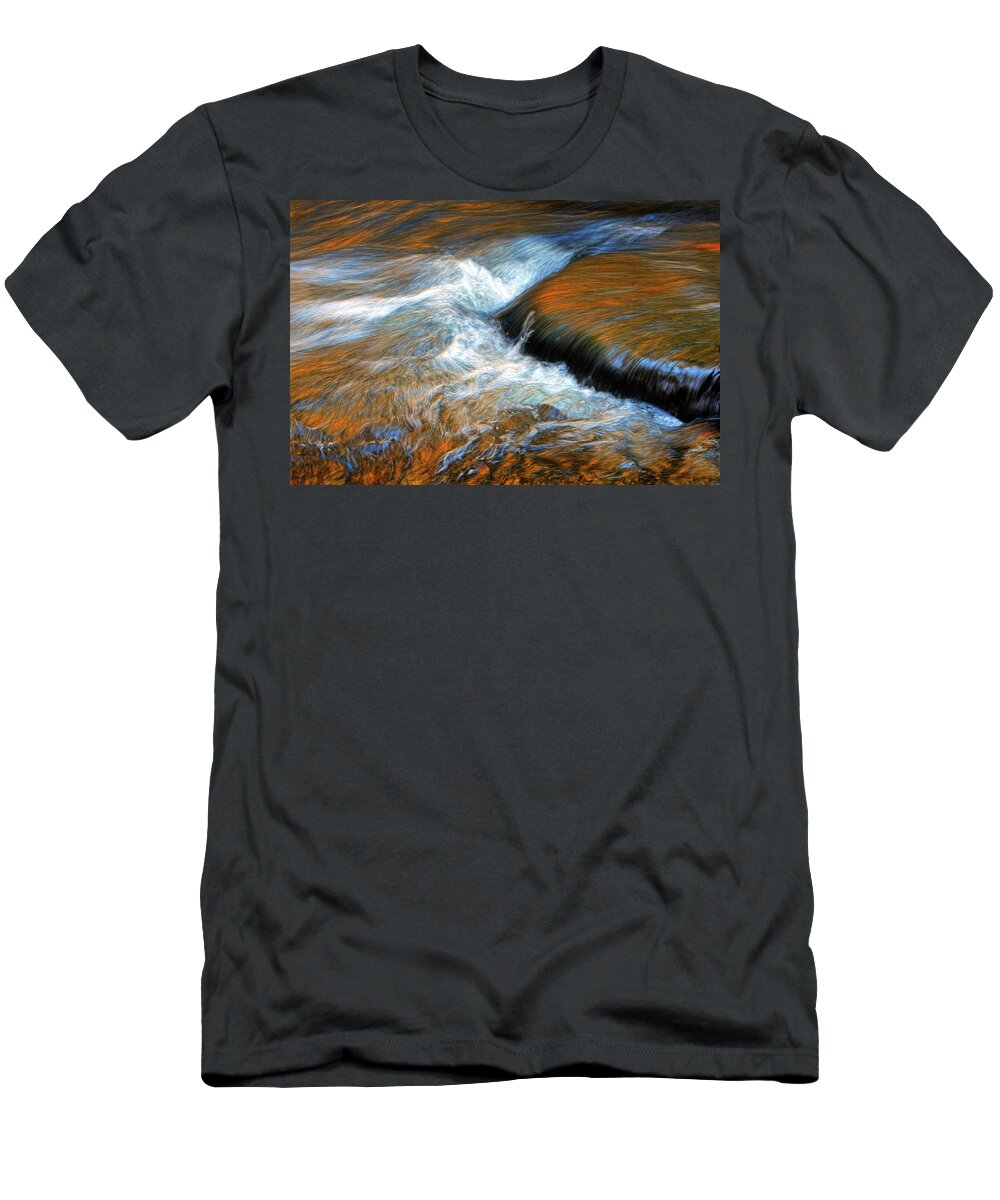 River T-Shirt featuring the photograph River of Fire by Dave Mills