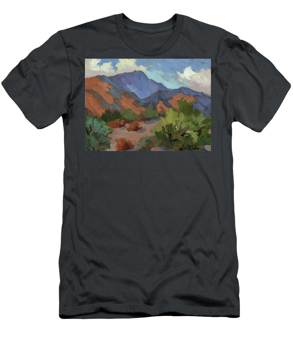 Santa Rosa Mountains T-Shirt featuring the painting Santa Rosa Mountains by Diane McClary