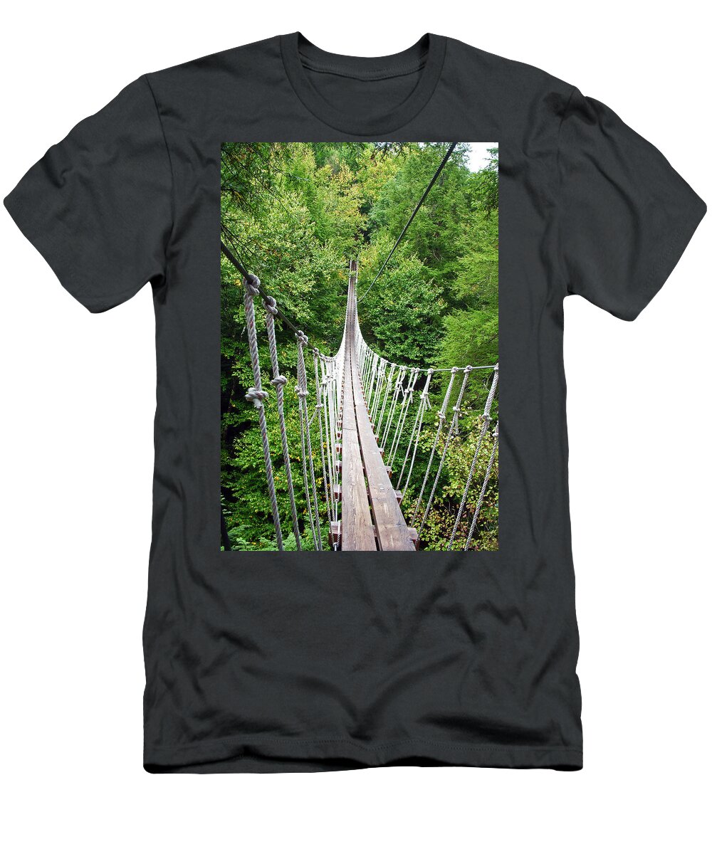 Bridge Bridges T-Shirt featuring the photograph Sky Bridge by Aimee L Maher ALM GALLERY
