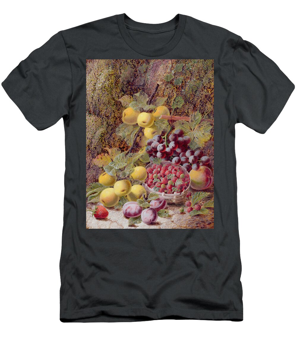 Still Life With Fruit T-Shirt featuring the painting Still Life with Fruit by Oliver Clare