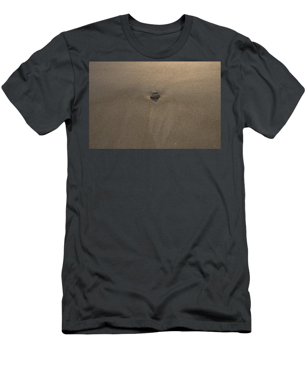 Blue T-Shirt featuring the photograph Stone and sand by Michael Goyberg